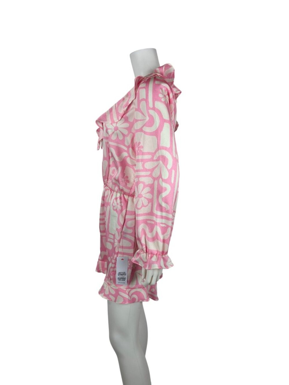 Never Fully Dressed Pink Dallas Playsuit Womens US 8 Retro Floral Print Ruffle - Picture 7 of 13